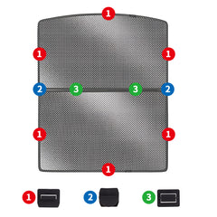 Oppgrader innebygd solskjerm med reflekterende soltak for 2021+ Model S- Lett reflekterende sølvbelagt solskjerm