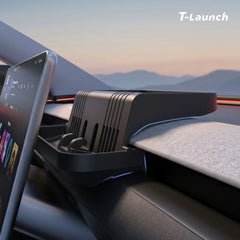 Dashboard Storage Tray with Phone Holder & ETC Bracket for Tesla Model 3/Y/YL 2024+