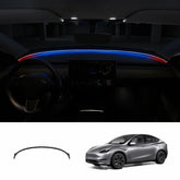 Juniper-Style Dashboard Ambient Light Kit with BSD Warning for Tesla Model Y 2020-2024 - T-Launch