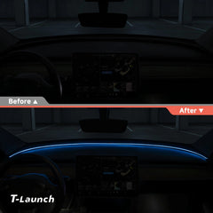 Juniper-Style Dashboard Ambient Light Kit with BSD Warning for Tesla Model Y 2020-2024