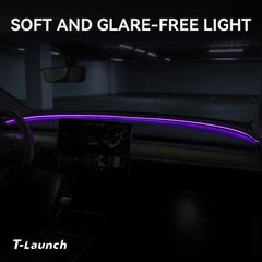 Juniper-Style Dashboard Ambient Light Kit with BSD Warning for Tesla Model Y 2020-2024