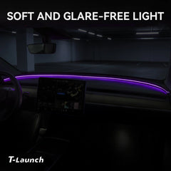 Juniper-Style Dashboard Ambient Light Kit with BSD Warning for Tesla Model Y 2020-2024 - T-Launch