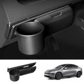 Dashboard Cup & Glasses Holder – 2-in-1 Storage Organizer Box for Tesla Model Y Juniper 2025+