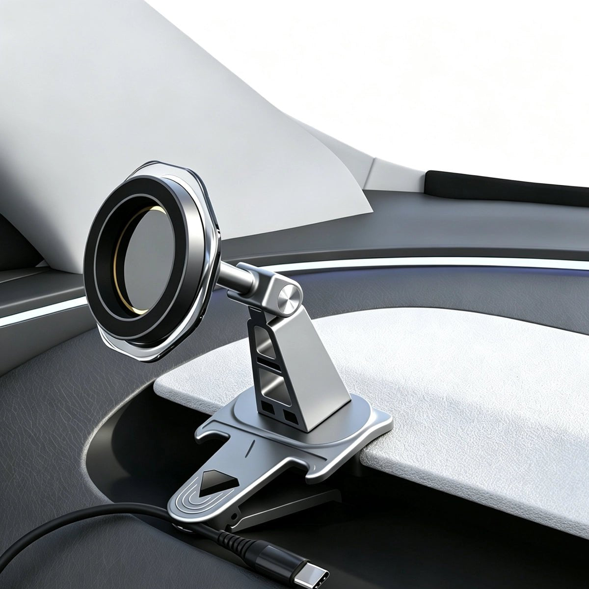 Dashboard Vent Clip Magnetic Phone Holder for Tesla Model 3 2024+/ Model Y 2025+ - T-Launch
