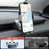 Dashboard Phone Holder with Solar Auto Clamp for Tesla Model Y Juniper 2025+