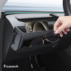 Dashboard Side Mini Glove Box Storage Organizer for Tesla Model Y/YL 2025+