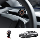 حامل هاتف على لوحة القيادة وعجلة القيادة وحامل شحن لاسلكي مغناطيسي من Magsafe Tesla Model 3 / سنة (2017-2024)