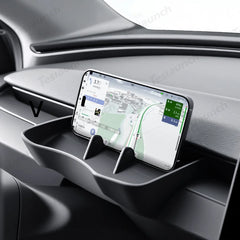 Dashboard Storage Tray & Multi-Use Holder for Tesla Model Y Juniper 2025+/Model 3 Highland 2024+