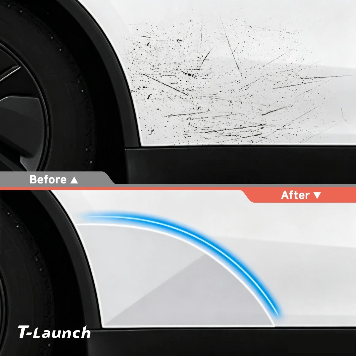 Clear TPU Door Corner Paint Protection Film (PPF) for Tesla Model Y L 2026+ - T-Launch