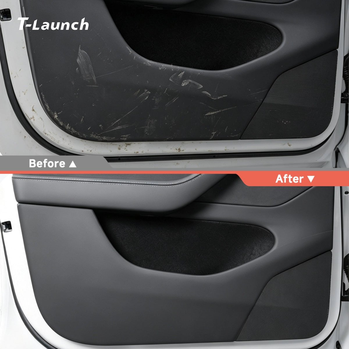 Door Panel Anti-Kick Protection Covers for Tesla Model Y L 2026+ - T-Launch