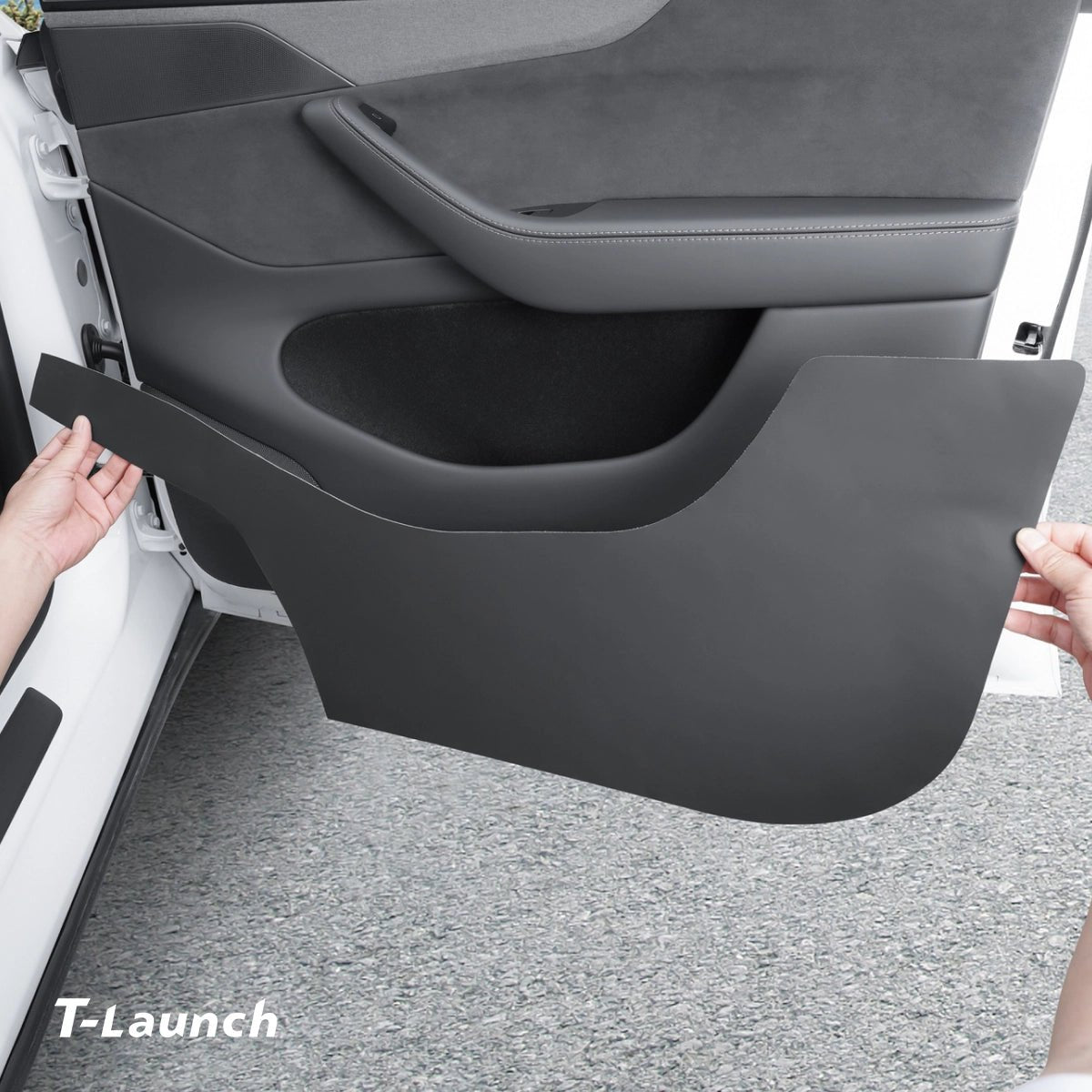 Door Panel Anti-Kick Protection Covers for Tesla Model Y L 2026+ - T-Launch