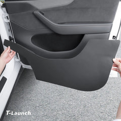 Door Panel Anti-Kick Protection Covers for Tesla Model Y L 2026+ - T-Launch