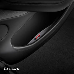 TPE Door Pocket Storage Box with Emergency Release Pull Ring for Tesla Model Y/Y L 2025+ - T-Launch
