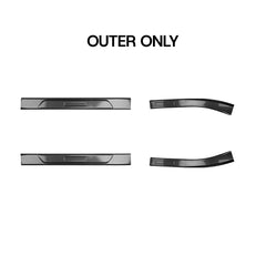 Carbon Fiber Style Door Sill Protectors for Tesla Model Y L 2026+ - T-Launch