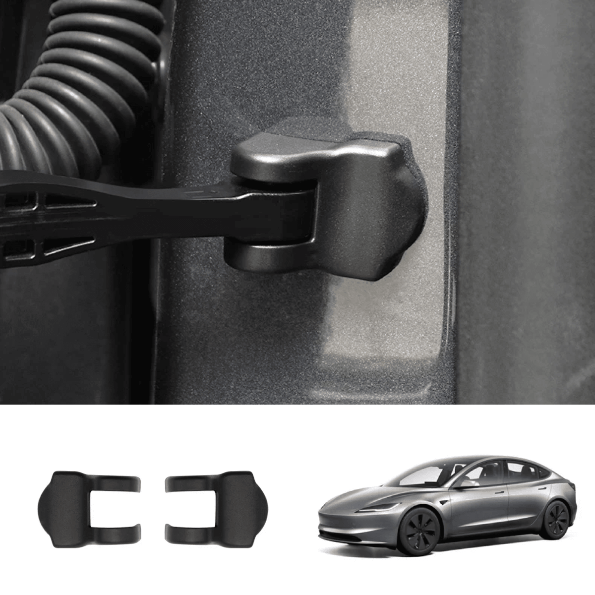 TPE Door Stopper Anti-Rust Protector Cover for Tesla Model 3/Y 2017+ - T-Launch
