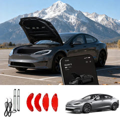 Sada ušetřete 120 $: Elektrický zdvihací kit pro frunk + Kryty brzdových třmenů