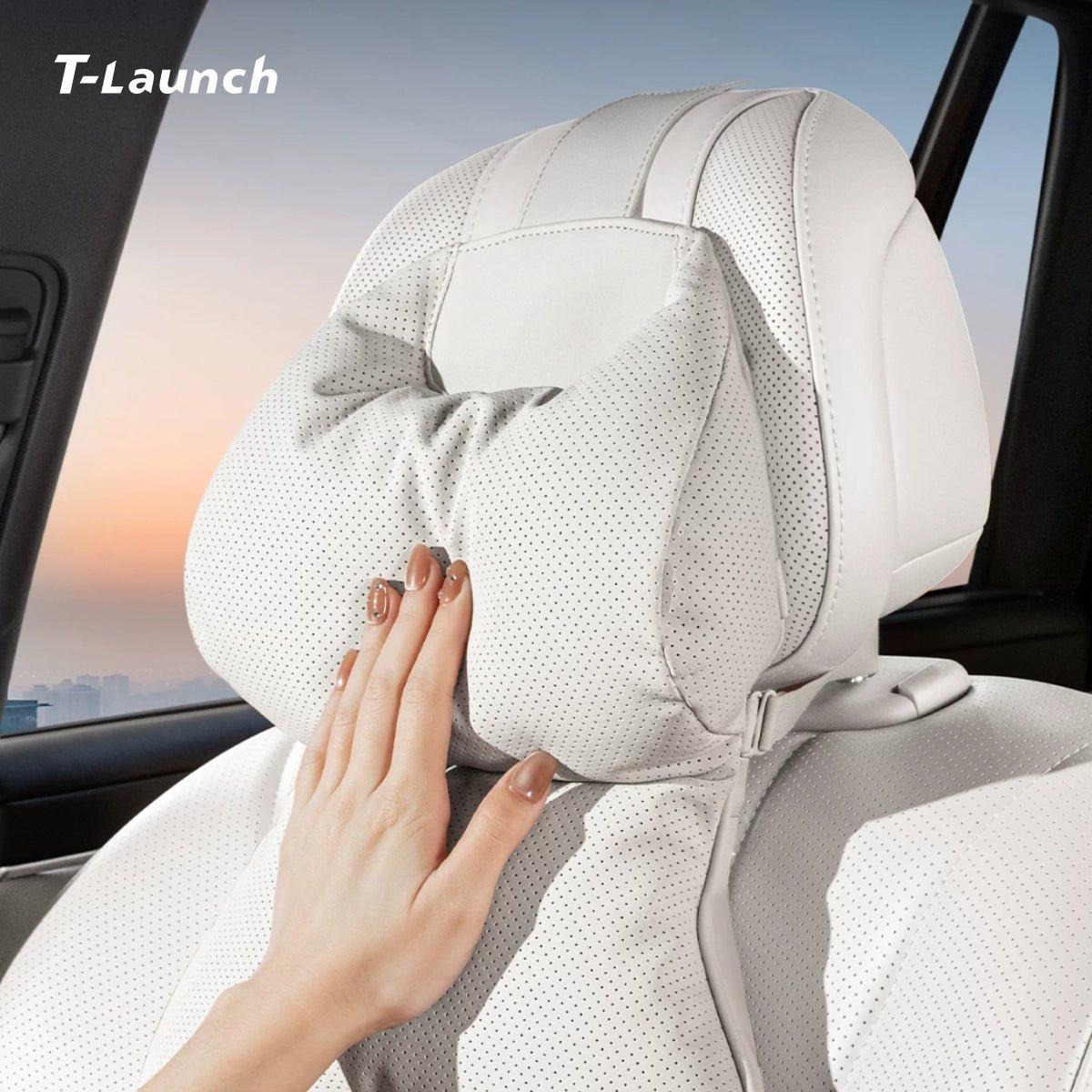Ergonomic Headrest Neck Support Pillow for Tesla Model 3/Y/S/X/Cybertruck - T-Launch