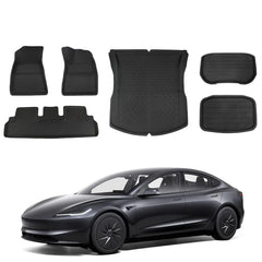 All Weather XPE Interior Floor Mats Cargo Liners Set for Tesla Model 3 Highland Standard 2025+ - T-Launch