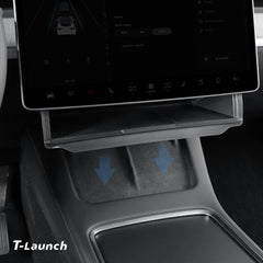 صندوق تخزين قابل للطي تحت الشاشة Tesla Model 3/Y 2024+