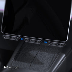 האב USB-C הנסתר והקיפול מתחת למסך עבור טסלה מודל 3/Y/Y L