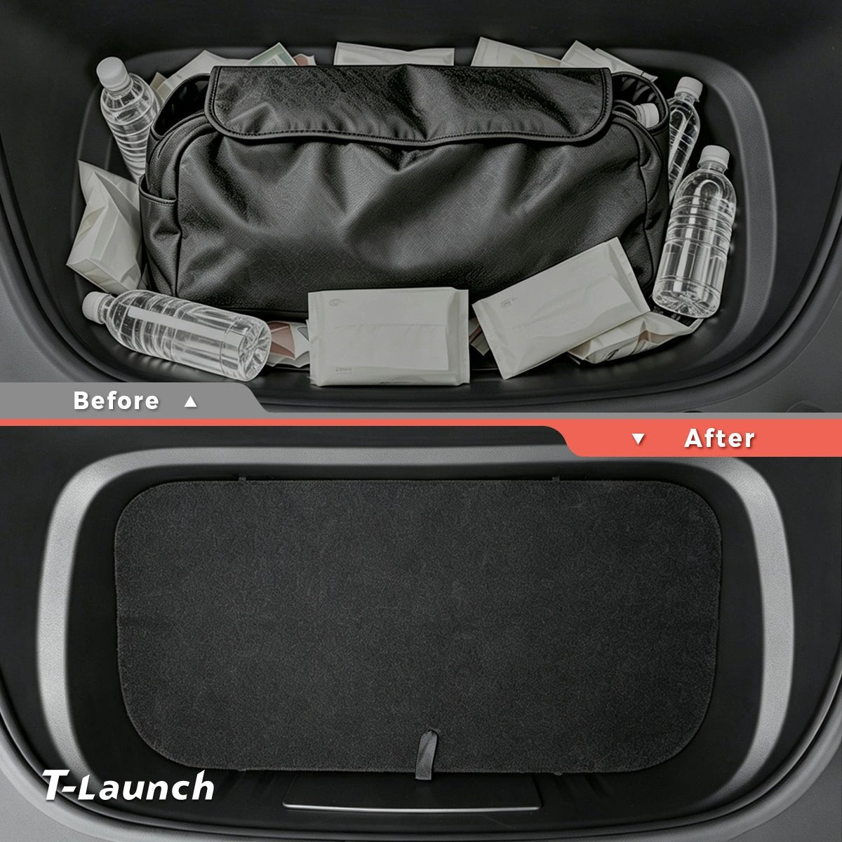 Foldable Front Trunk Divider & Organizer for Tesla Model Y Juniper 2025+ / Model Y L 2026+ - T-Launch