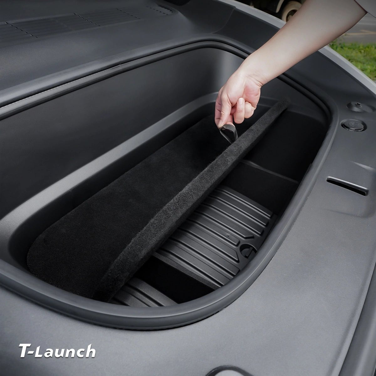 Foldable Front Trunk Divider & Organizer for Tesla Model Y Juniper 2025+ / Model Y L 2026+ - T-Launch