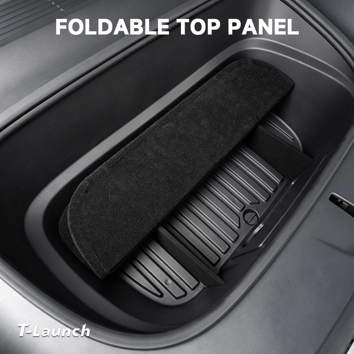 Foldable Front Trunk Divider & Organizer for Tesla Model Y Juniper 2025+ / Model Y L 2026+ - T-Launch