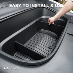 Foldable Front Trunk Divider & Organizer for Tesla Model Y Juniper 2025+ / Model Y L 2026+