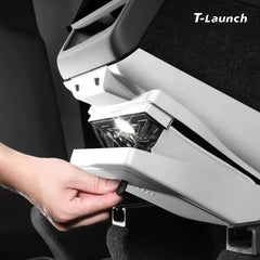 Rear Console Anti-Kick Panel Storage Box for Tesla Model 3/Y 2024+