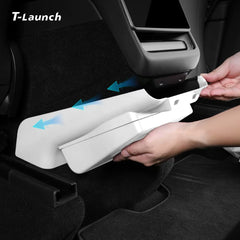 Rear Console Anti-Kick Panel Storage Box for Tesla Model 3/Y 2024+