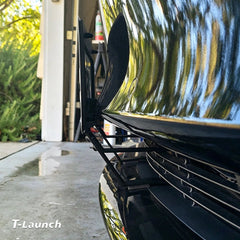 No Drill Model 3/Y Front License Plate Frame for Tesla- NO Adhesives, Quick Install - T-Launch