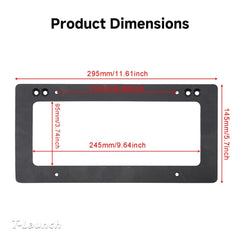 No Drill Model 3/Y Front License Plate Frame for Tesla- NO Adhesives, Quick Install - T-Launch