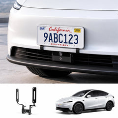 Drill-Free US Standard Front License Plate Holder for Tesla Model Y Standard 2025+ - T-Launch
