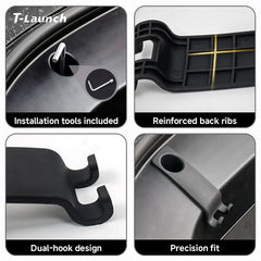Frunk Bolt Cover & Clip di fissaggio del gancio per Tesla Model 3 (2021-2023)