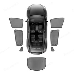 Window Sunshade Mesh Set UV Protection for Tesla Model YL 6-Seater 2026+
