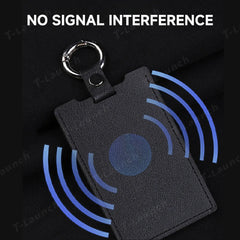 Tarjetero de cuero genuino de primera calidad para llaves Tesla Model 3/A (2017–2025+)