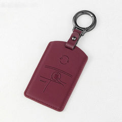 Premium Genuine Leather Key Card Holder for Tesla Model 3/Y (2017–2025+)