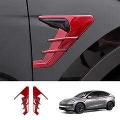ABS Turn Signal & Side Camera Covers with Air Blades for Tesla Model Y L 6-Seater 2026+