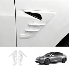 ABS Turn Signal & Camera Covers with Air Blades for Tesla Model Y Juniper 2025+