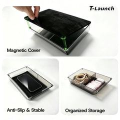 Hidden Center Console Storage Box for Tesla Model Y/Y L 2025+ - T-Launch
