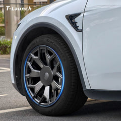 أغطية عجلات بتصميم مطابق للمواصفات الأصلية لعام 2026 Tesla Model عجلات YL Machina 2.0 مقاس 19 بوصة (مجموعة من 4 عجلات)