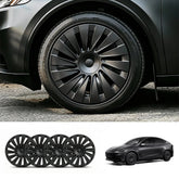 أغطية عجلات بتصميم Aero Straight-Spoke موديل 2026 Tesla Model عجلات فتحة العدسة مقاس 18 بوصة (مجموعة من 4 عجلات)