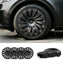Aero Straight-Spoke Style Hubcaps Wheel Covers for 2026 Tesla Model Y 18'' Aperture Wheels (Set of 4)