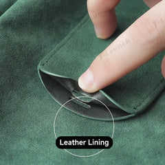 Premium Leather Key Card Holder For Tesla Model 3/Y (2017-2025)