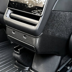 Rear Center Console Air Vent Cover & Lower Kick Panel Protector for Tesla Model Y L 2026+