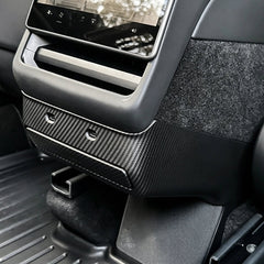Rear Center Console Air Vent Cover & Lower Kick Panel Protector for Tesla Model Y L 2026+