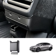 Rear Center Console Air Vent Cover & Lower Kick Panel Protector for Tesla Model YL 2026+