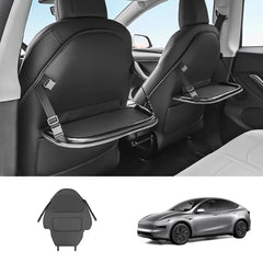 Rear Seat Kick Mat with Tray Table for Tesla Model Y Juniper 2025+