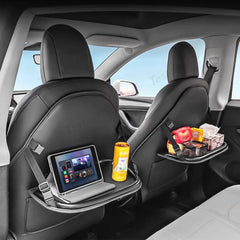 Rear Seat Kick Mat with Tray Table for Tesla Model Y Juniper 2025+