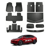 All-Weather TPE Floor Mats & Cargo Liners Set for Tesla Model YL 6-Seater 2026+